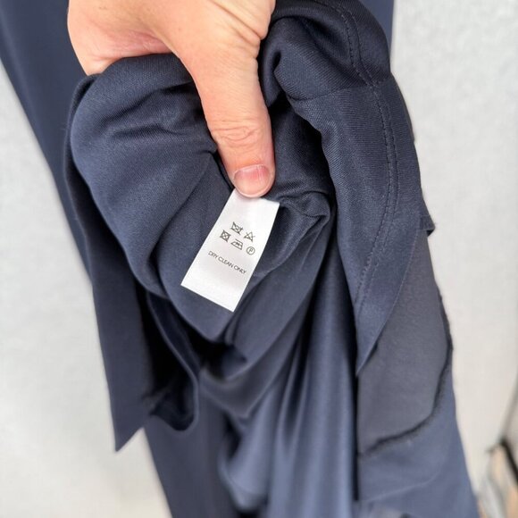 BHLDN Anthropologie Ansel Maxi Dress Size 16 Navy Blue Bridesmaid Front Slit NEW - Picture 10 of 16